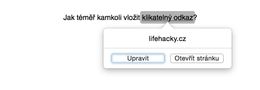Různé cesty, jak vložit do textu pojmenovaný klikatelný odkaz