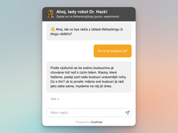 🩳 Novinka: zeptejte se Dr. Hacka, zná obsah blogu