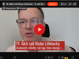 🔐 19. Q&A call – longevity klinika, jak na jet-lag, time-boxing (ala šnek) a další hacky